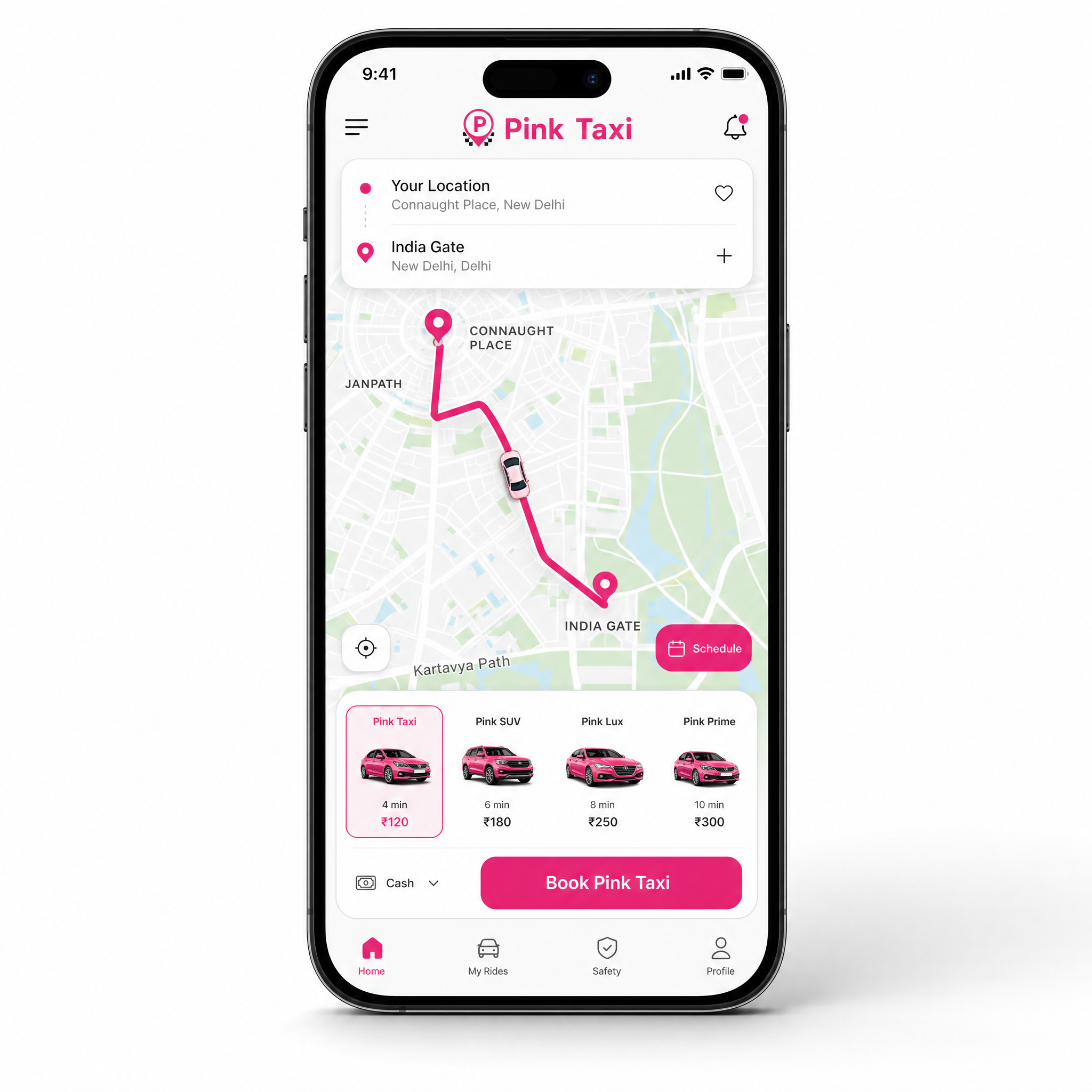 Pink Taxi Mobilna Aplikacija